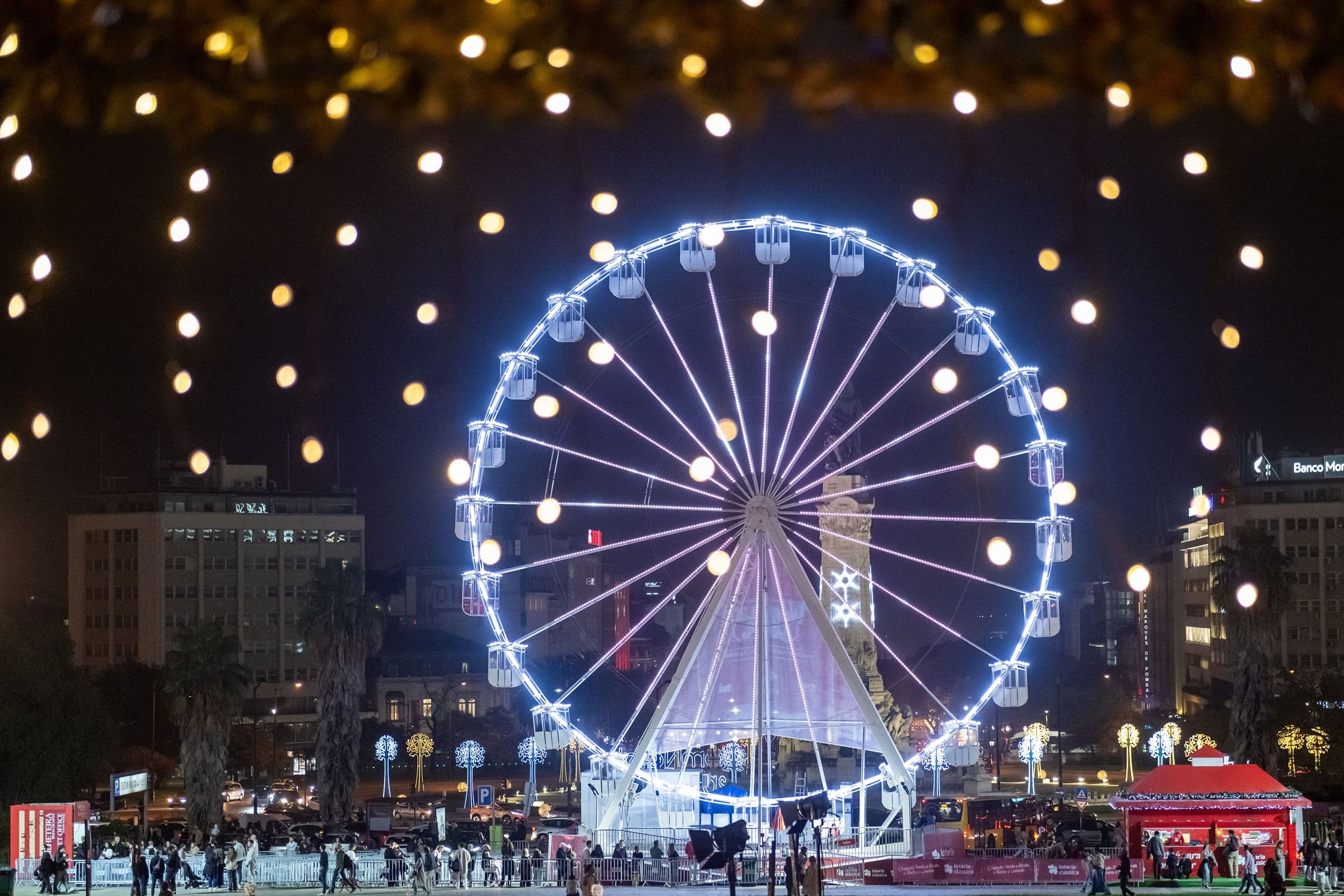 roda gigante iluminada