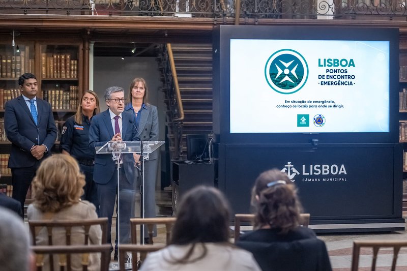 Apresentação da rede de pontos de encontro de emergência - Carlos Moedas