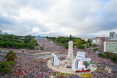 Lisboa assinala um ano do maior encontro de sempre de jovens em Portugal